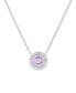 Фото #3 товара Giani Bernini cubic Zirconia Halo 18" Pendant Necklace in Sterling Silver, Created for Macy's