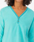 ფოტო #3 პროდუქტის Women's 2-Pc. Fleece Long-Sleeve Printed Pajamas Set