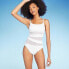 Women's Mesh Front One Piece Swimsuit - Shade & Shore White M