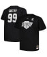 Фото #1 товара Men's Wayne Gretzky Black Los Angeles Kings Big and Tall Name and Number T-shirt