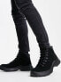 Schuh dustin chunky lace up boots in microsuede