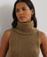 Women's Turtleneck Sweater Tank Top, Regular & Petite