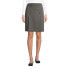 Women's School Uniform Ponte Button Front Skort Above the Knee