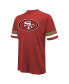 Men's Threads Brock Purdy Scarlet Distressed San Francisco 49ers Name and Number Oversize Fit T-shirt