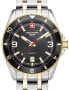 Фото #1 товара Swiss Alpine Military 7034.1147 Mens Watch Sierra two tone black 42mm 10ATM