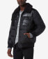 Фото #3 товара Men's Beaumont Aviator Puffer with Faux Leather Trim