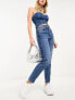 Фото #10 товара Stradivarius slim mom jean with stretch in authentic blue