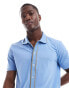 Фото #3 товара PS Paul Smith knitted button down polo shirt in blue