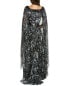 Фото #2 товара Tadashi Shoji Cape Sleeve Gown Women's