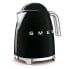 Фото #7 товара SMEG electric kettle KLF03BLEU (Black) - 1.7 L - 2400 W - Black - Plastic - Stainless steel - Water level indicator - Overheat protection