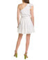 Karina Grimaldi Pauline Jacquard Mini Dress Women's White M
