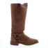 Фото #1 товара Abilene Boots 9195 Womens Brown Leather Slip On Cowboy Western Boots