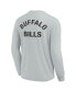 Фото #2 товара Men's and Women's Gray Buffalo Bills Super Soft Long Sleeve T-shirt