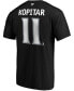 Фото #3 товара Men's Anze Kopitar Black Los Angeles Kings Team Authentic Stack Name and Number T-shirt
