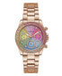 ფოტო #1 პროდუქტის Women's Quartz Rose Gold-Tone Stainless Steel Bracelet Watch 38mm