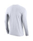 Фото #2 товара Men's White Oklahoma State Cowboys Fuzzy Chaps Long Sleeve T-shirt