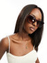 Фото #1 товара AJ Morgan razzy cateye sunglasses in tortoiseshell