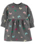 Фото #3 товара Baby Butterfly Long-Sleeve Velour Dress 6M