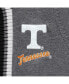 Women's Charcoal Tennessee Volunteers One More Round Tri-Blend Striped Hooded Cardigan Sweater