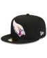 Фото #1 товара Men's Black Arizona Cardinals 2023 NFL Crucial Catch 59FIFTY Fitted Hat