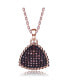 ფოტო #1 პროდუქტის Sterling Silver Cubic Zirconia Triangle Sparkle Pendant