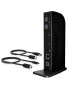 ICY BOX IB-DK2242AC - Wired - USB 3.2 Gen 1 (3.1 Gen 1) Type-A - 3.5 mm - 10,100,1000 Mbit/s - Black - 5000 Gbit/s