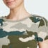 Фото #6 товара adidas women Essentials 3-Stripes Camo Print Baby Tee