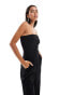 JDY bandeau jumpsuit in black