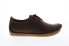 Clarks Janey Mae 26112617 Womens Brown Leather Oxford Flats Shoes