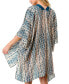 Geo Print Kimono Cover Up