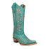 Фото #2 товара Circle G by Corral Ld Embroidery Studded Snip Toe Cowboy Womens Blue Casual Boo