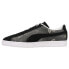 Фото #3 товара Puma Suede Crepe Embroidery Lace Up Mens Black Sneakers Casual Shoes 384896-01
