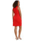 Women's Sleeveless Shoulder-Bow Sheath Dress