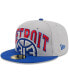 Фото #1 товара Men's Gray, Blue Detroit Pistons Tip-Off Two-Tone 59FIFTY Fitted Hat