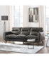 Фото #20 товара Ava 84" Mid-Century Modern Leather Sofa