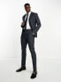 Фото #4 товара New Look skinny suit jacket in grey & blue check