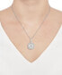 ფოტო #2 პროდუქტის Diamond Baguette Square Cluster 18" Pendant Necklace (1/2 ct. t.w.) in 14k Gold ,14k White Gold or 14k Rose Gold