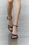 Sandals with knotted straps