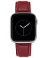 Фото #1 товара Ремешок для часов WITHit Burgundy из натуральной кожи 42/44/45/Ultra/Ultra 2 Apple Watch