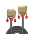Фото #2 товара Lindy 5m DVI-D Dual Link Cable - Gold Line - 5 m - DVI-D - DVI-D - Male - Male - Grey
