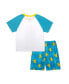 ფოტო #2 პროდუქტის Little Boys 2PC Pajama Shorts Set
