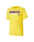 ფოტო #2 პროდუქტის Men's Purple, Gold Minnesota Vikings Meter T-shirt and Shorts Sleep Set
