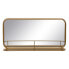 Wall mirror 55,5 x 10,5 x 28,5 cm Golden Metal