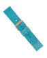 Light Blue Premium Croco Leather Band Compatible with the Fitbit Versa and Fitbit Versa 2