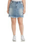 Glamorous Women's Curvy Distressed Washed Denim Skirt Blue 14