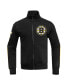 Фото #4 товара Men's Black Boston Bruins Classic Chenille Full-Zip Track Jacket