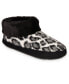 Women's Memory Foam Cheetah Comfort Boot Slippers