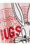 Bugs Bunny Lisanslı Gecelik Bisiklet Yaka Kısa Kollu