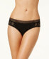 Фото #2 товара Becca 183299 Women's Lace Hipster Bikini Bottoms Black Sz S/P