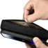 2w1 etui skórzany pokrowiec z klapką iPhone 14 Pro Anti-RFID Oil Wax Wallet Case czarny